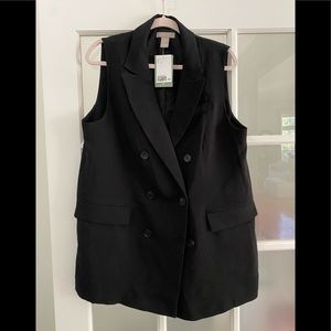 NWT H&M oversized sleeveless blazer